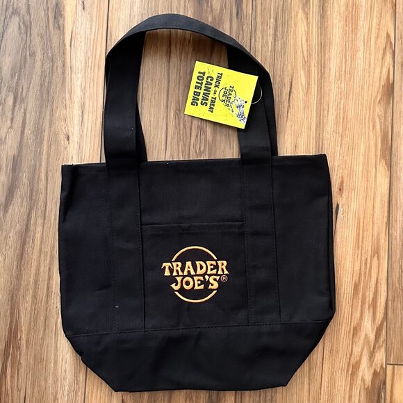 Trader Joe's Halloween Mini Canvas Tote Bag Set Of 4 - Picture 2 of 5